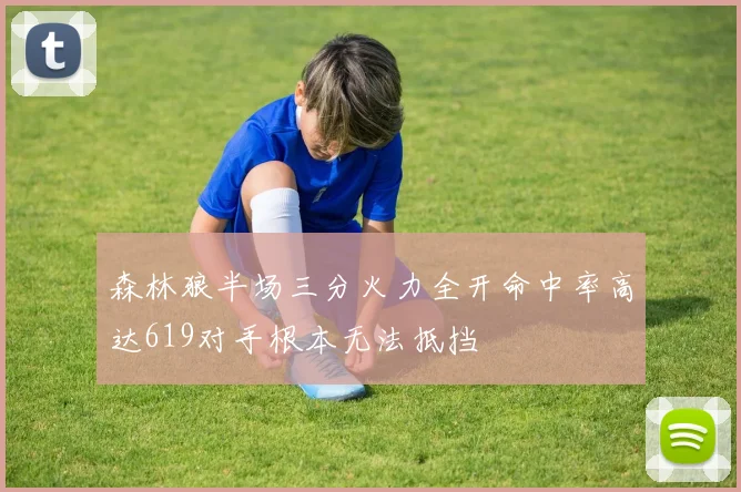 森林狼半场三分火力全开命中率高达619对手根本无法抵挡